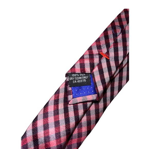 Leone Hand Made Vintage 100% Silk Tie - Picture 4 of 4